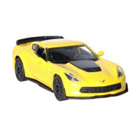 Speelgoed Chevrolet auto - geel - die-cast metaal - 11 cm - Model Corvette