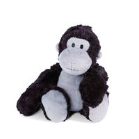 Nici aap pluche knuffel - zwart/grijs - 20 cm   -