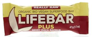 Lifefood Lifebar plus maca baobab bio (47 gr)