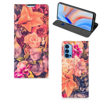 OPPO Reno4 Pro 5G Smart Cover Bosje Bloemen