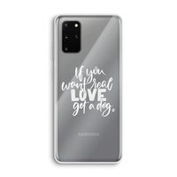 Partner in crime: Samsung Galaxy S20 Plus Transparant Hoesje