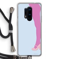 Pink panty: OnePlus 8 Pro Transparant Hoesje met koord