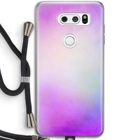 Clouds pastel: LG V30 Transparant Hoesje met koord