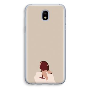 I drink wine: Samsung Galaxy J5 (2017) Transparant Hoesje