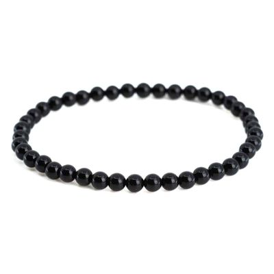 Edelsteen Armband Zwarte Toermalijn (4 mm)