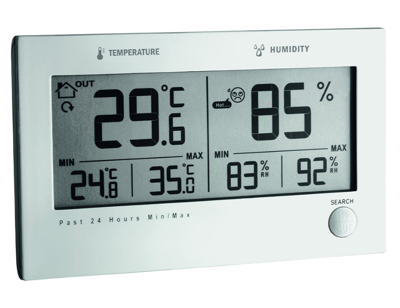 TFA Hygrometer twin plus - luchtvochtigheid en temperatuur - binnen en buiten