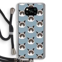 It's a Purrr Case: Xiaomi Poco X3 Pro Transparant Hoesje met koord