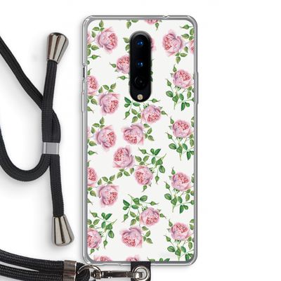 Kleine roosjes: OnePlus 8 Transparant Hoesje met koord