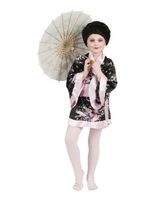 Japanse Kimono Zwart/Roze Meisje