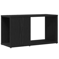 Tv-meubel 60x24x32 cm spaanplaat zwart eikenkleurig