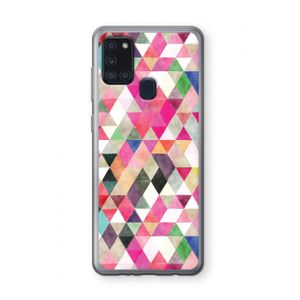 Gekleurde driehoekjes: Samsung Galaxy A21s Transparant Hoesje