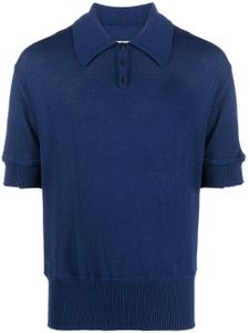 Maison Margiela polo à coutures signature - Bleu