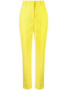 Alexander McQueen pantalon slim à taille haute - Jaune