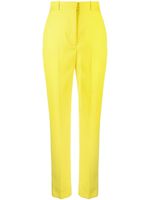 Alexander McQueen pantalon slim à taille haute - Jaune