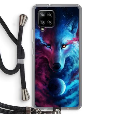 Where Light And Dark Meet: Samsung Galaxy A42 5G Transparant Hoesje met koord