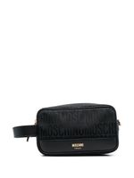 Moschino trousse de toilette Fantasia en cuir - Noir - thumbnail