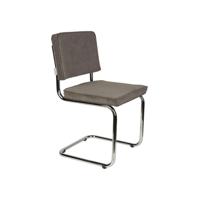 Zuiver Ridge Rib eetkamerstoel Cool Grey
