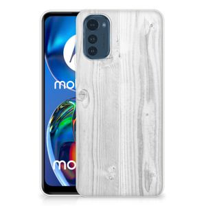 Motorola Moto E32/E32s Bumper Hoesje White Wood