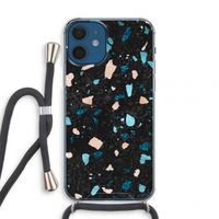 Terrazzo N°11: iPhone 12 mini Transparant Hoesje met koord