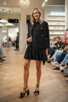 Zimmermann jurk Shirt Mini 1631DF24R black