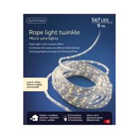 Lichtslang -567 led lampjes - warm wit - 9 meter - twinkel effect - kerstverlichting