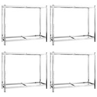 The Living Store Bandenrek - Garageopslag - 110 x 40 x 110 cm - Stevig frame - Hoog draagvermogen