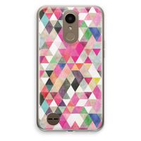 Gekleurde driehoekjes: LG K10 (2017) Transparant Hoesje