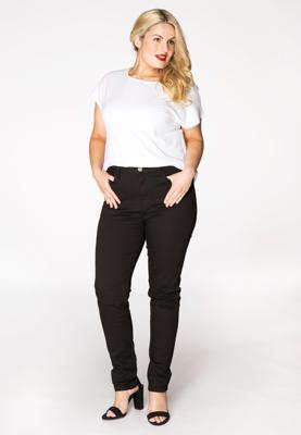 Yoek Shaping skinny jeans 5p LONG | Zwart | Maat 56