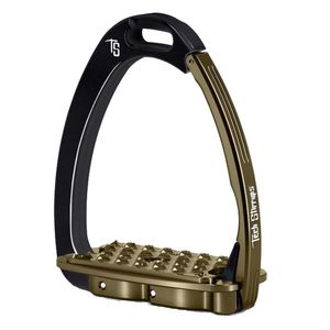 Tech Stirrups Venice Evo Stijgbeugels zwart/bruin maat:12