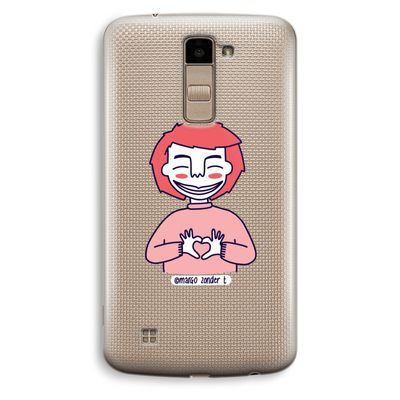 Hartje: LG K10 (2016) Transparant Hoesje