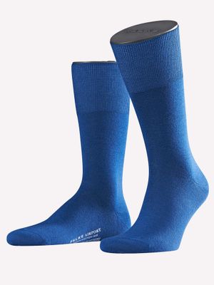 FALKE - Sokken - Airport - Koningsblauw - 6000, Maat:43-44