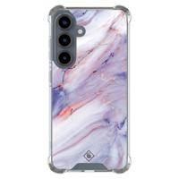 Samsung Galaxy S25 shockproof hoesje - Marmer paars