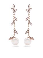 TASAKI boucles d'oreilles Kugel en or rose 18ct ornées de diamants