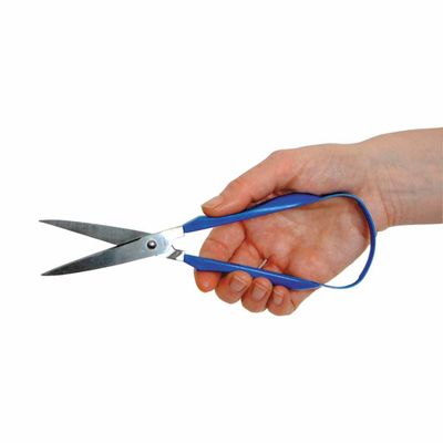 Lusschaar | Zelfopenend handvat | Gepunt | Blauw | Linkshandig | Lengte blad 75 mm | PR63010