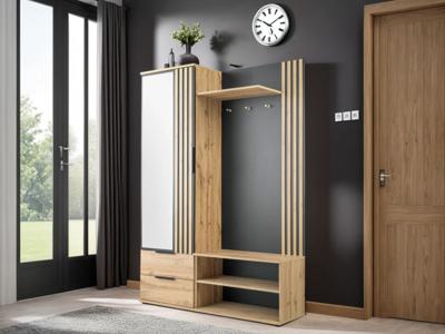 Vestiaire TAMSA 1 deur 2 lades wotan eik