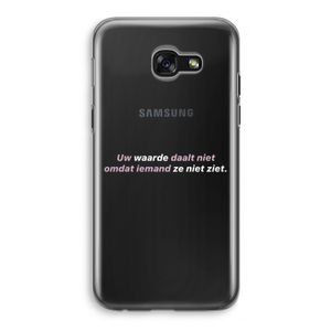uw waarde daalt niet: Samsung Galaxy A5 (2017) Transparant Hoesje