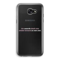 uw waarde daalt niet: Samsung Galaxy A5 (2017) Transparant Hoesje