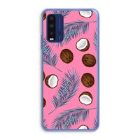 Kokosnoot roze: Xiaomi Redmi 9T Transparant Hoesje Kokosnoot roze: Xiaomi Redmi 9T Transparant Hoesje