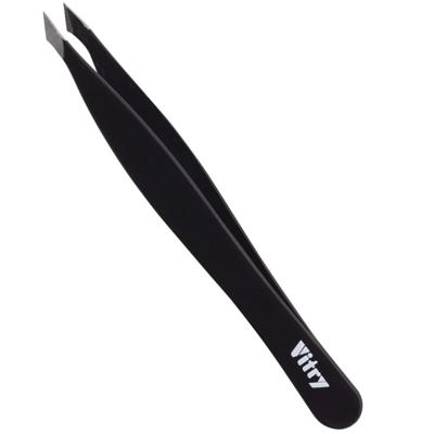 Vitry Coloured Tweezers ''Yatagan'' Pincet Ref.1029YC Zwart