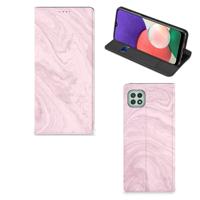 Samsung Galaxy A22 5G | Standcase | Marble Pink - Origineel Cadeau Vriendin
