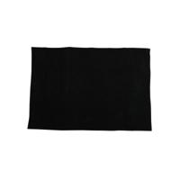 MSV Badkamerkleed/badmat voor op de vloer - zwart - 40 x 60 cm - Microvezel - Badmatjes