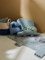 Set van 2 kussens KLEINE DINO blauw / kaki
