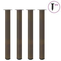 Bartafelpoten 4 st 100-102 cm staal naturel