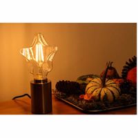 Ster LED lamp 4W 300 lumen E27 1800K warm kaarslicht kleur 17,5 cm hoog