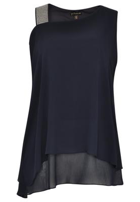 Yoek Tunic asymmetric | Blauw | Maat S