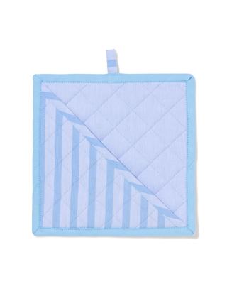 HEMA Pannenlap 21x21cm Katoen Strepen Blauw (blauw)