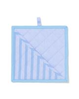 HEMA Pannenlap 21x21cm Katoen Strepen Blauw (blauw)