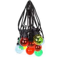 LED Lichtsnoer Warm Wit 2700K - 8m - Waterdicht IP44 - 10 Meerkleurige LED's