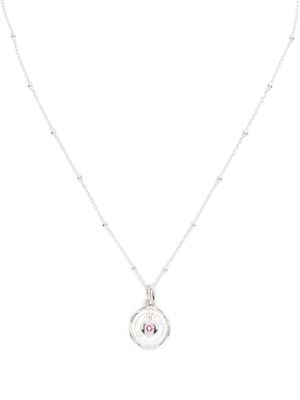 DOWER AND HALL collier Flaming Cœur Talisman en argent