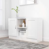 Dressoir 120x30,5x70 cm spaanplaat hoogglans wit